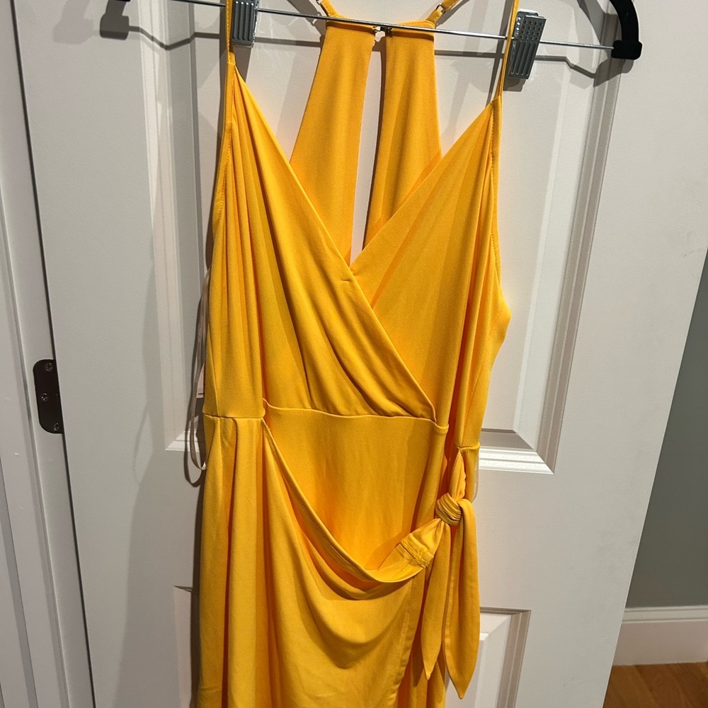 NWT BCBG Energetic Yellow Dress